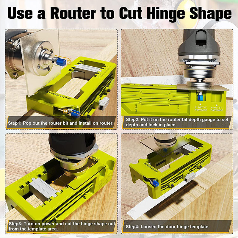 Adjustable Door Hinge Jig Kit