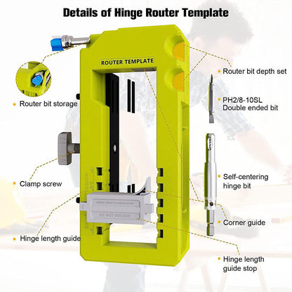 Adjustable Door Hinge Jig Kit