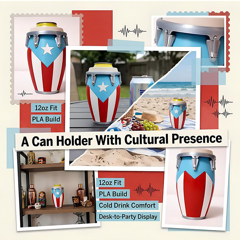 🔥Limited Time 50% Off✨Cultural Heritage Conga Can Insulator & Holder