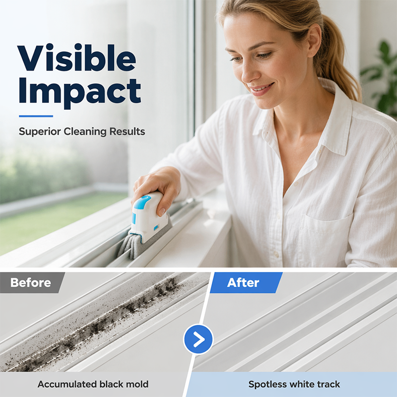 🧽 3-in-1 Window Track Deep Cleaning Tool – Scrub, Brush & Clean Tight Gaps