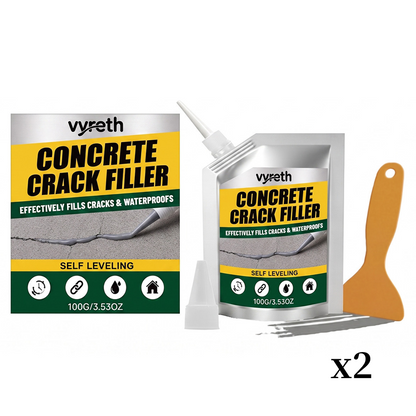 Two set concrete crack filler