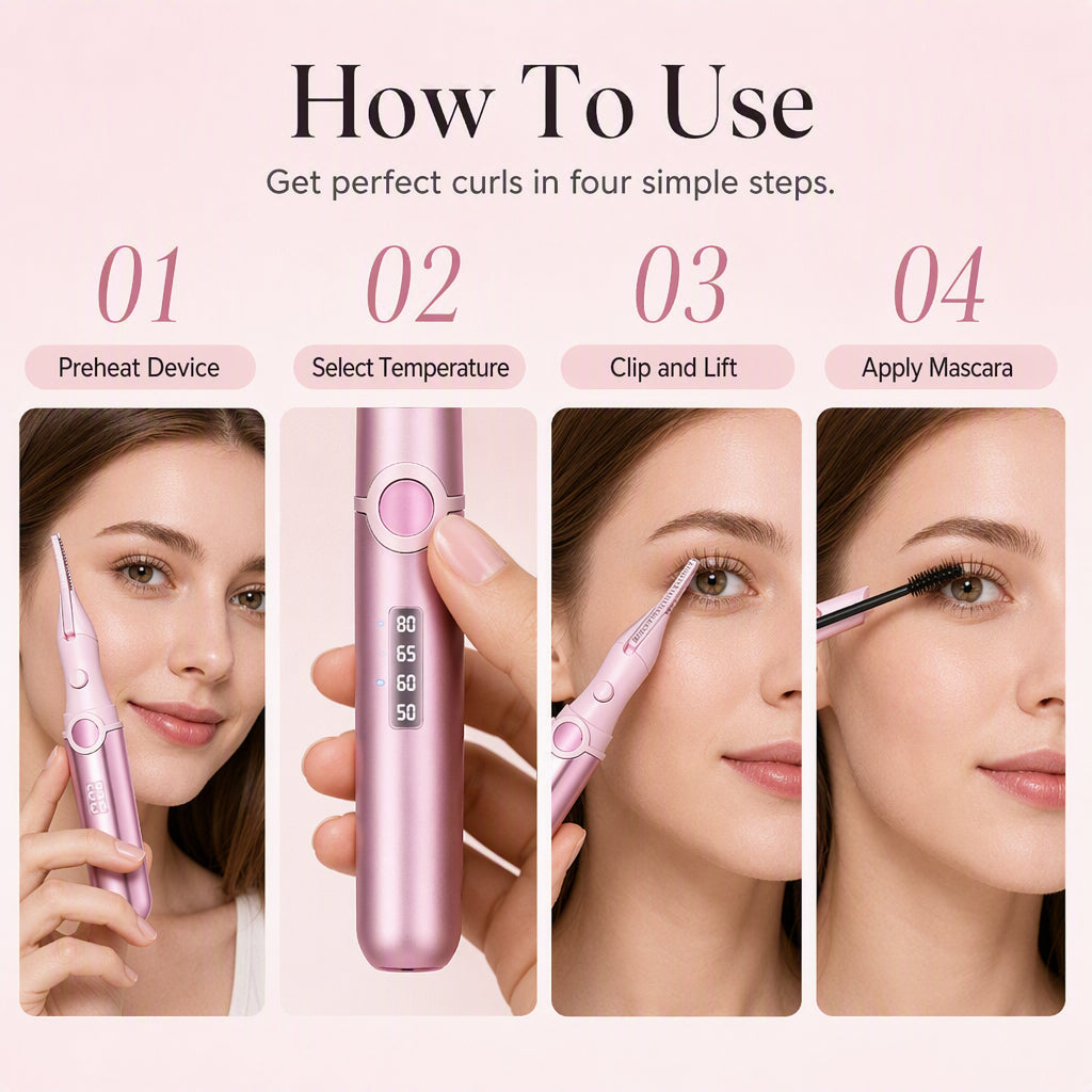 🔥💐Last Week Special 49% OFF‼️ ✨Rechargeable Heated Eyelash Curler | Get Long-Lasting Perfect Lash Curls Anytime🔋