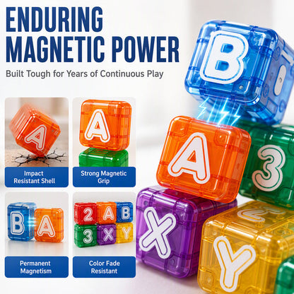 📢📢40% OFF !! ⏰Magnetic Alphabet Number Cubes for Children