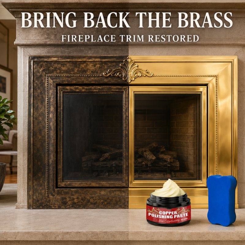 🔥Copper Brass Polish Paste with Sponge