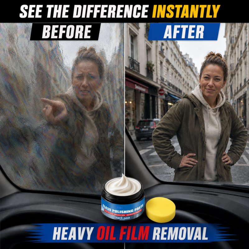 🔥Car Glass Oil Film Remover Paste