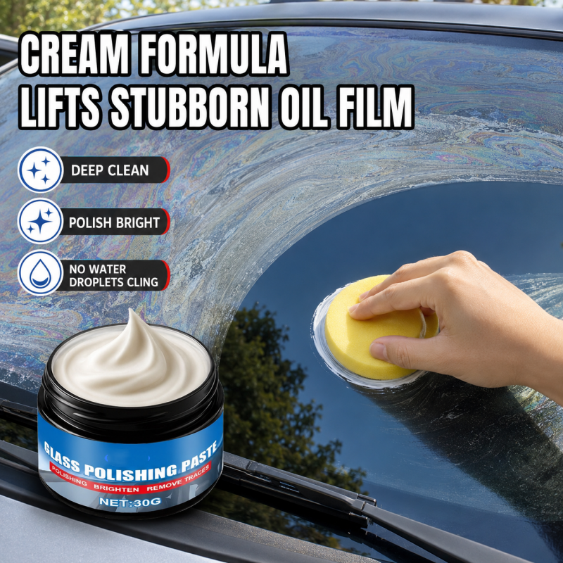 🔥Car Glass Oil Film Remover Paste