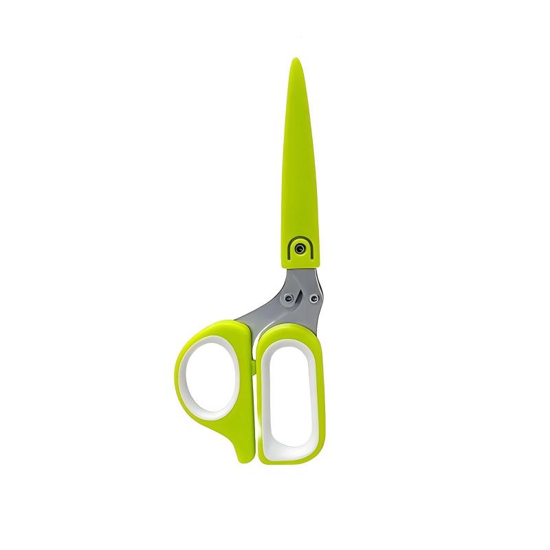 ✂️5-Blade Stainless Steel Herb Scissors with Protective Sheath