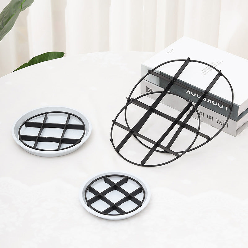 4-Pack Flowerpot Riser Tray – Lift Pots for Better Airflow & Cleaner Surfaces