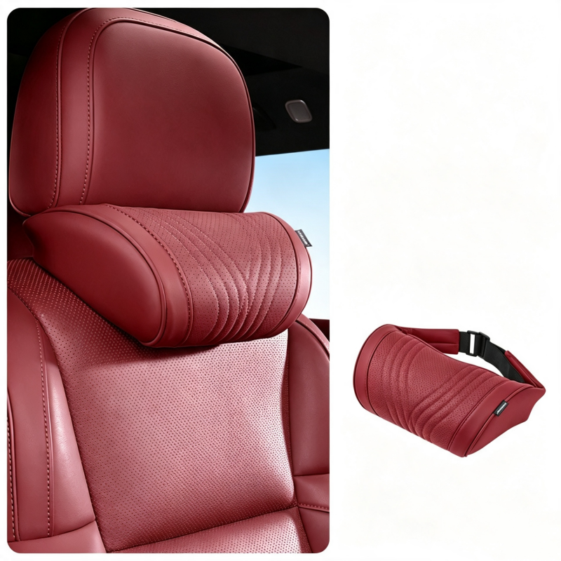 🚗💤 Relieve Driving Fatigue! Universal Memory Foam Car Headrest Neck Pillow, Ergonomic Support Auto Neck Cushion for Long Road Trips
