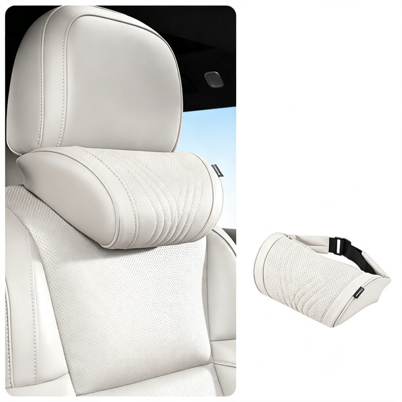 🚗💤 Relieve Driving Fatigue! Universal Memory Foam Car Headrest Neck Pillow, Ergonomic Support Auto Neck Cushion for Long Road Trips