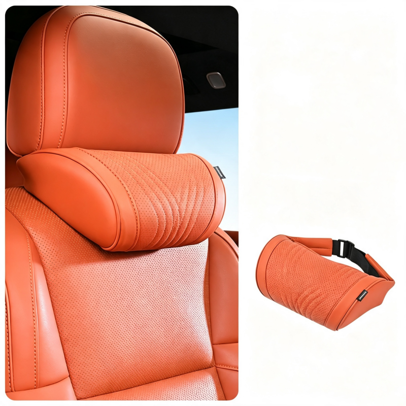 🚗💤 Relieve Driving Fatigue! Universal Memory Foam Car Headrest Neck Pillow, Ergonomic Support Auto Neck Cushion for Long Road Trips