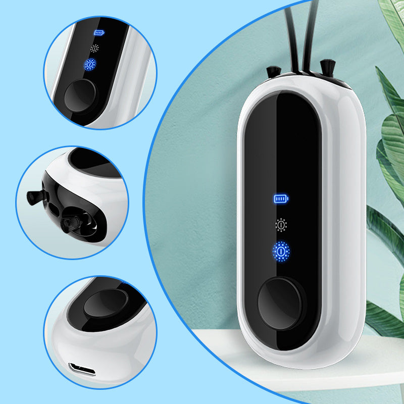 🌿 Wearable Negative Ion Air Purifier – 30H Portable Design