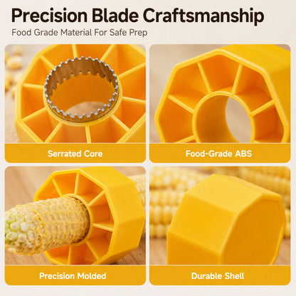 (3Pcs) Corn Stripper – Stainless blade, non-slip grip & mess-free. Strips corn in seconds – grab yours! ✅
