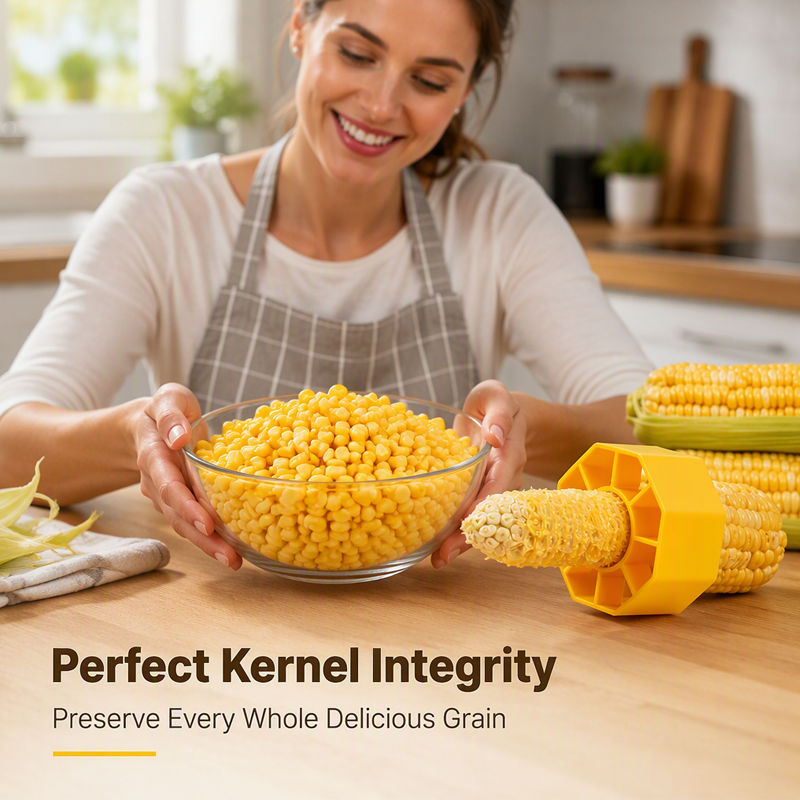 (3Pcs) Corn Stripper – Stainless blade, non-slip grip & mess-free. Strips corn in seconds – grab yours! ✅