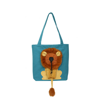🥳 Hot Seller 🥳💞 Over 10,000 sold! Pet carrier! Features a head opening and lion-mane pattern, made from durable canvas. Travel in style—hurry and grab yours now! ✅